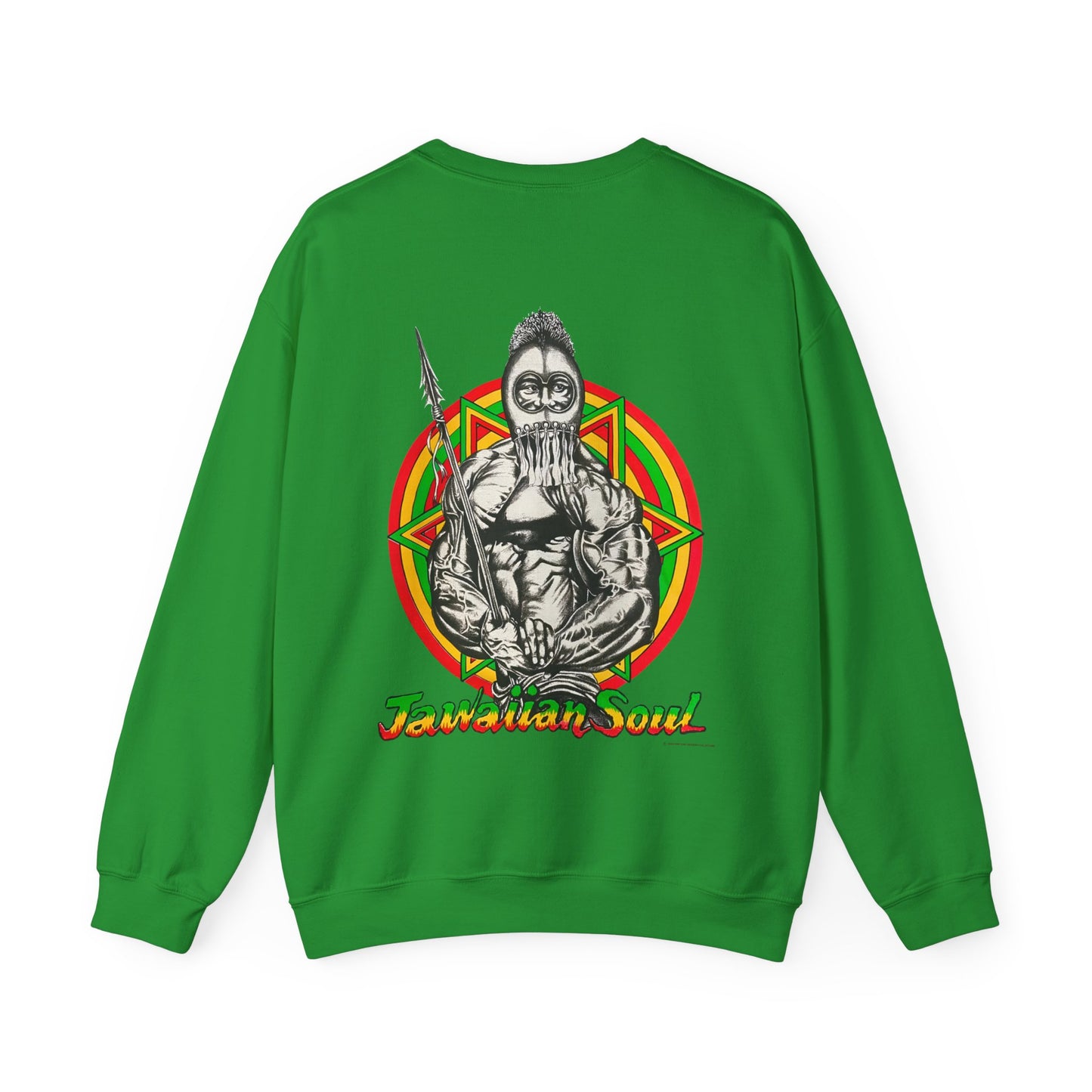 Jawaiian Strength Jawaiian Soul Vintage Design 90s New Print Unisex Heavy Blend™ Crewneck Sweatshirt
