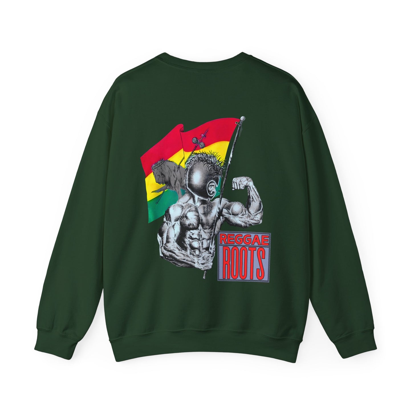 Jawaiian Strength Reggae Roots Vintage Design 90s New Print Unisex Heavy Blend™ Crewneck Sweatshirt