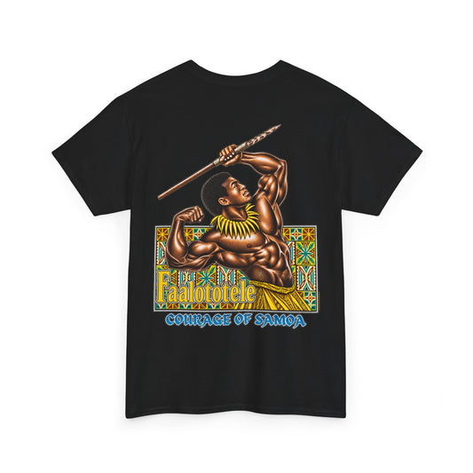Samoan Strength Faalototele Courage of Samoa Unisex Heavy Cotton Tee