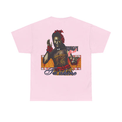 Local Strength Tongan Girl Ta'ahine Vintage Design 90s New Print Unisex Heavy Cotton Tee