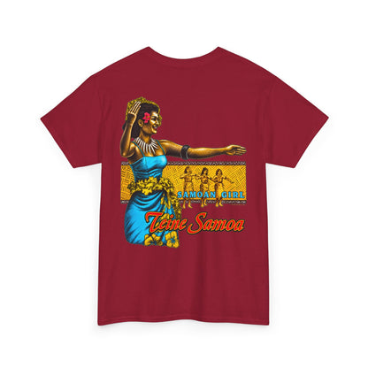 Samoan Strength Samoan Girl Teine Samoa Unisex Heavy Cotton Tee