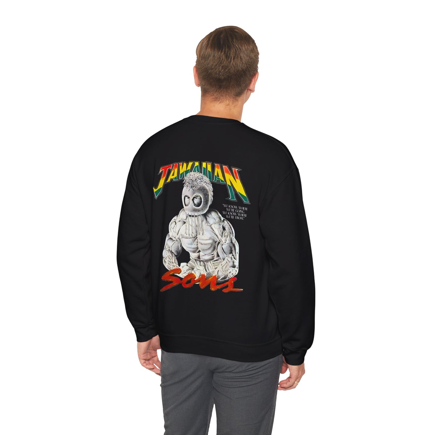 Jawaiian Strenght Jawaiian Sons Vintage Design 90s New Print Unisex Heavy Blend™ Crewneck Sweatshirt