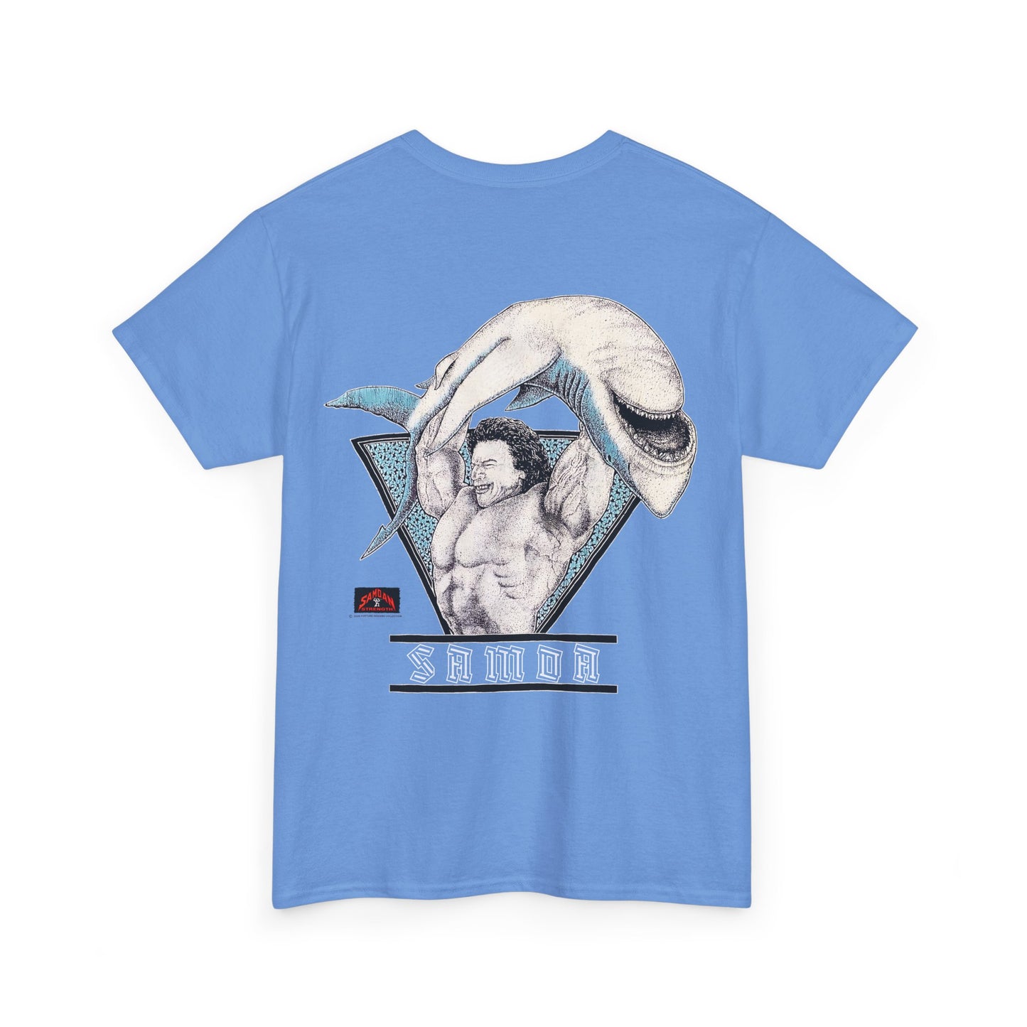 Samoan Strength Samoa Vintage 90s Design New Print Unisex Heavy Cotton Tee