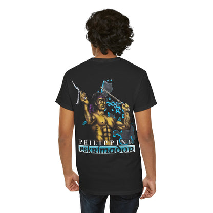 Filipino Strength Philippine Eskrimador Vintage Design 90s New Print Unisex Heavy Cotton Tee