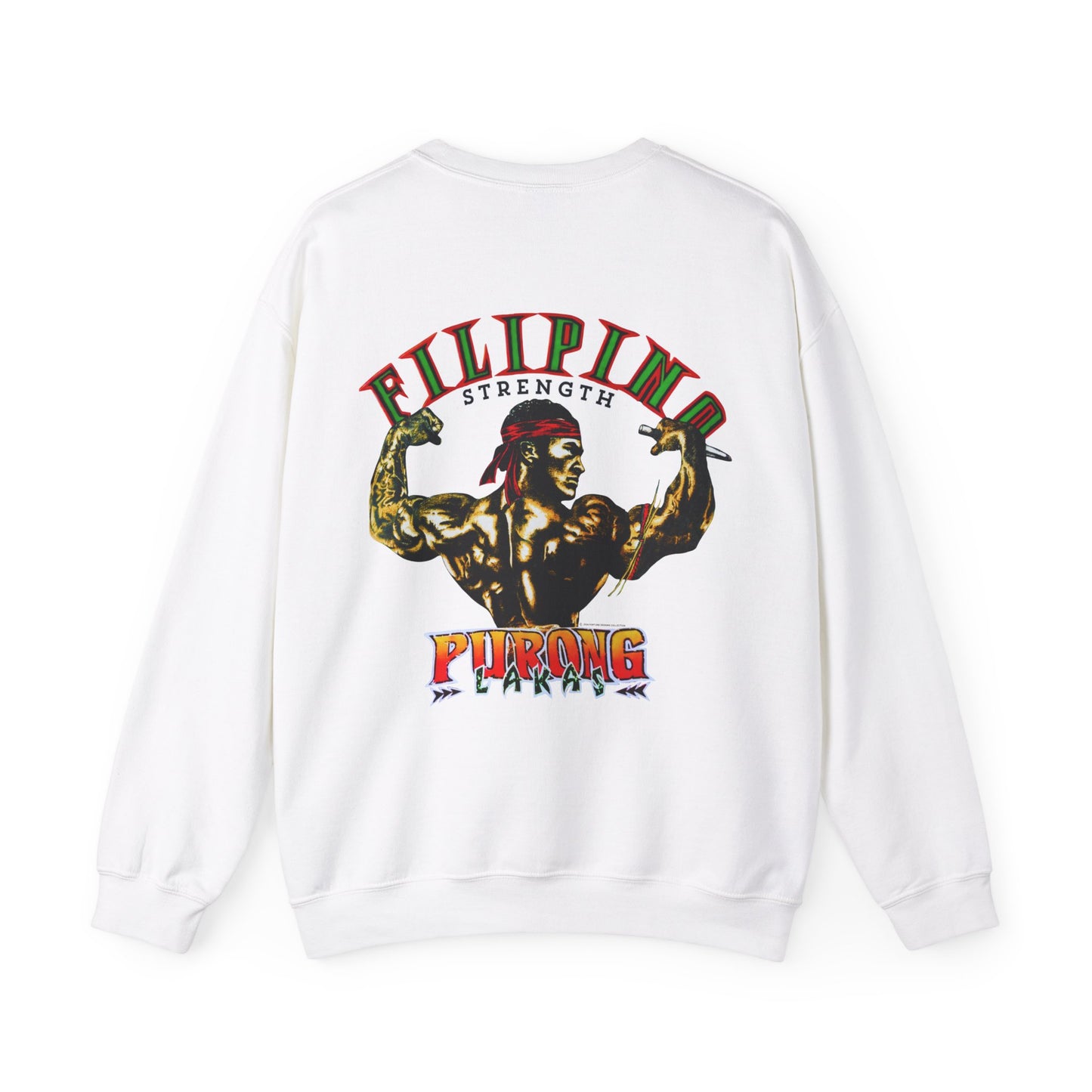 Filipino Strength Purong Lakas Vintage Design 90s New Print Unisex Heavy Blend™ Crewneck Sweatshirt