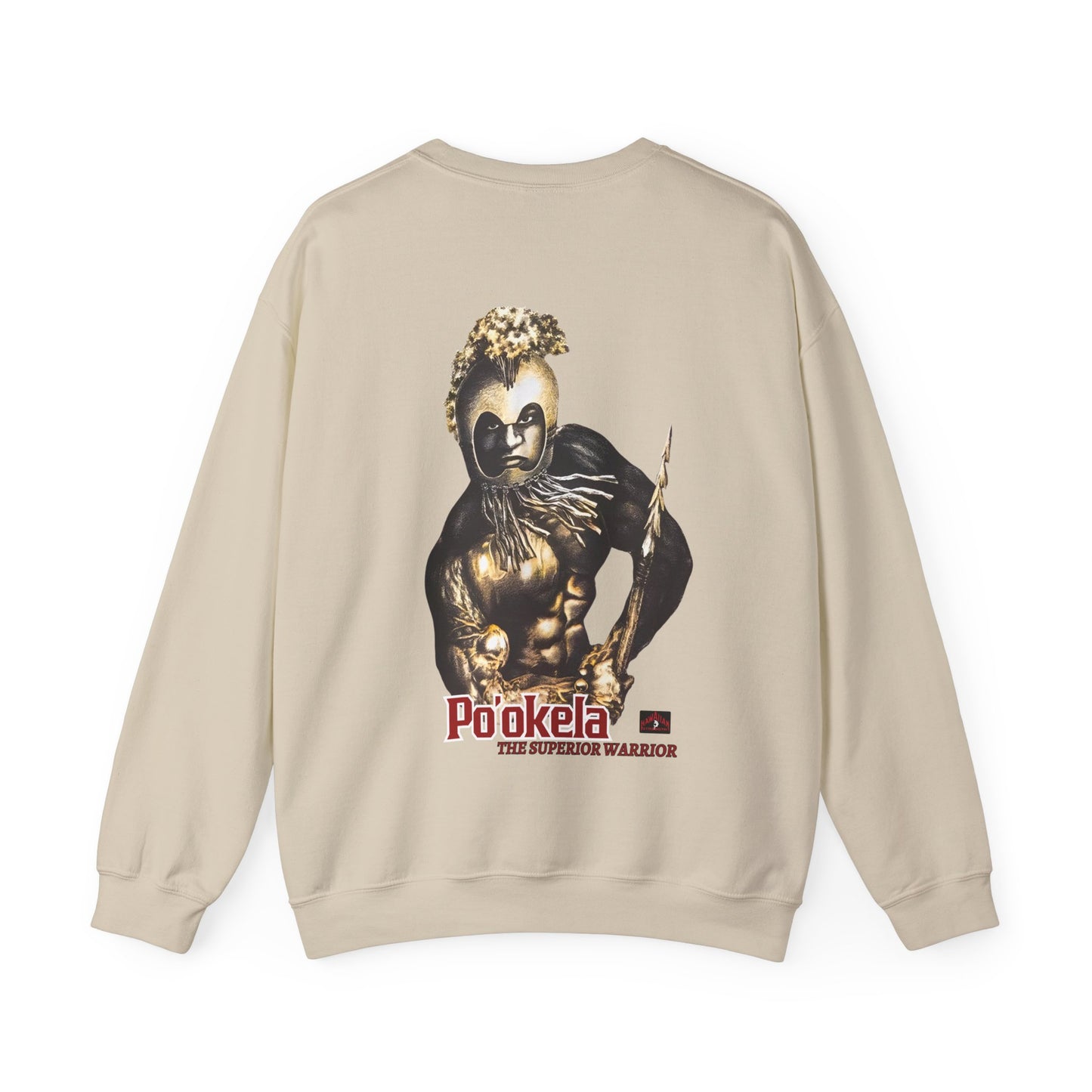 Hawaiian Strength Po'okela The Superior Warrior Vintage Design 90s New Print Unisex Heavy Blend™ Crewneck Sweatshirt