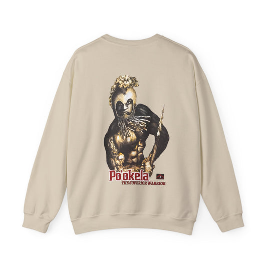 Hawaiian Strength Po'okela The Superior Warrior Vintage Design 90s New Print Unisex Heavy Blend™ Crewneck Sweatshirt