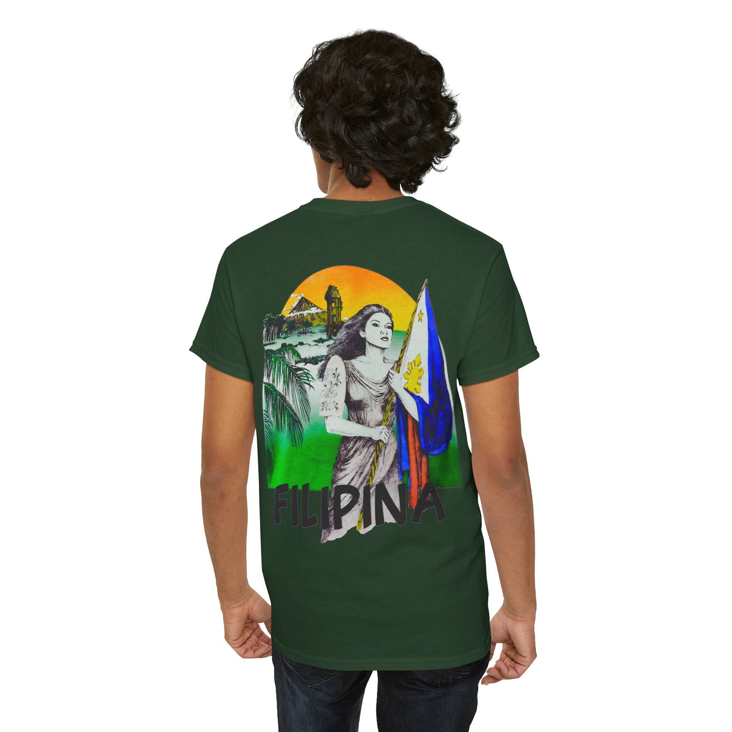 Filipino Strength Filipina Vintage Design 90s New Print Unisex Heavy Cotton Tee
