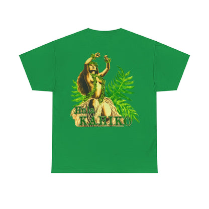 Hawaiian Strength Hula Kahiko Vintage Design 90s New Print Unisex Heavy Cotton Tee