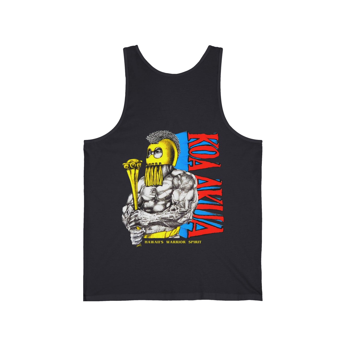 Hawaiian Strength Koa Akua Hawaii's Warrior Spirit Vintage Design 90s New Print Unisex Jersey Tank