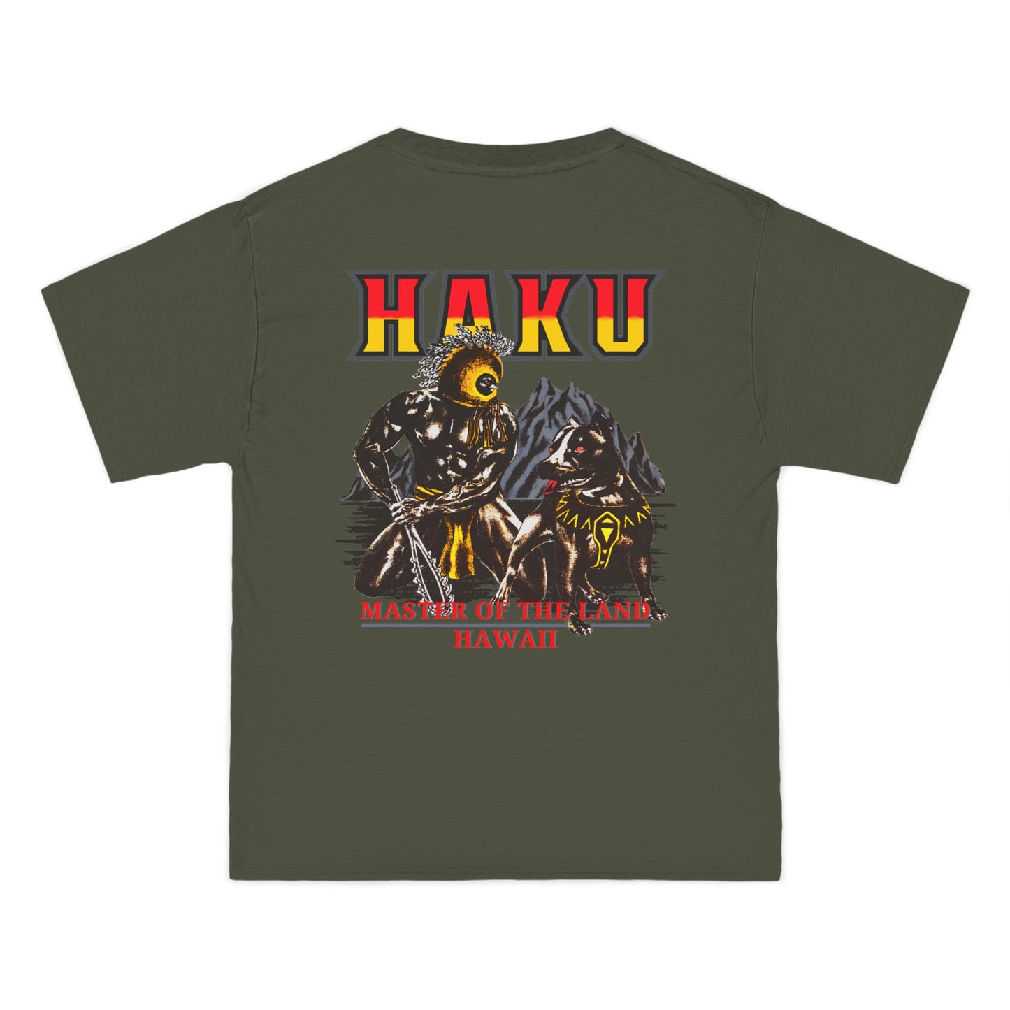 Hawaiian Strength Haku Master of the Land Hawaii Vintage Design 90s New Print Beefy-T®  Short-Sleeve T-Shirt