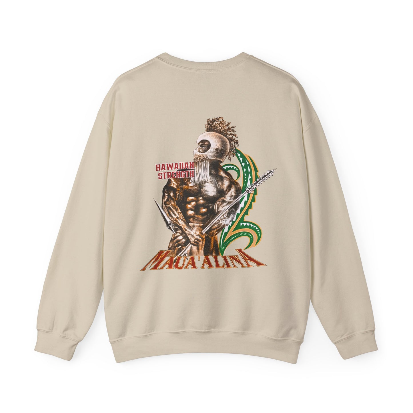 Hawaiian Strength Maua'alina Vintage Design 90s New Print Unisex Heavy Blend™ Crewneck Sweatshirt