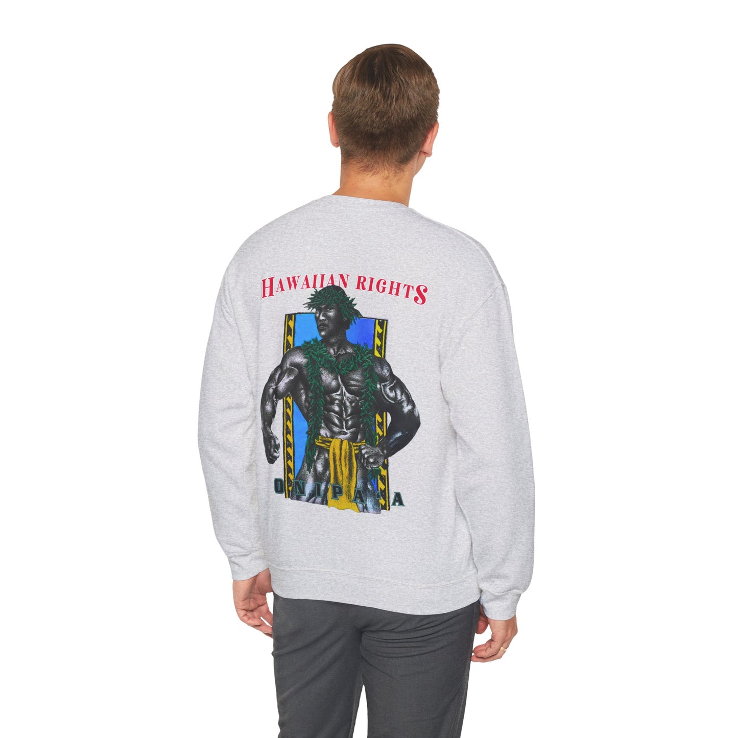 Hawaiian Strength Onipa’a Hawaiian Rights Vintage Design 90s New Print Unisex Heavy Blend™ Crewneck Sweatshirt