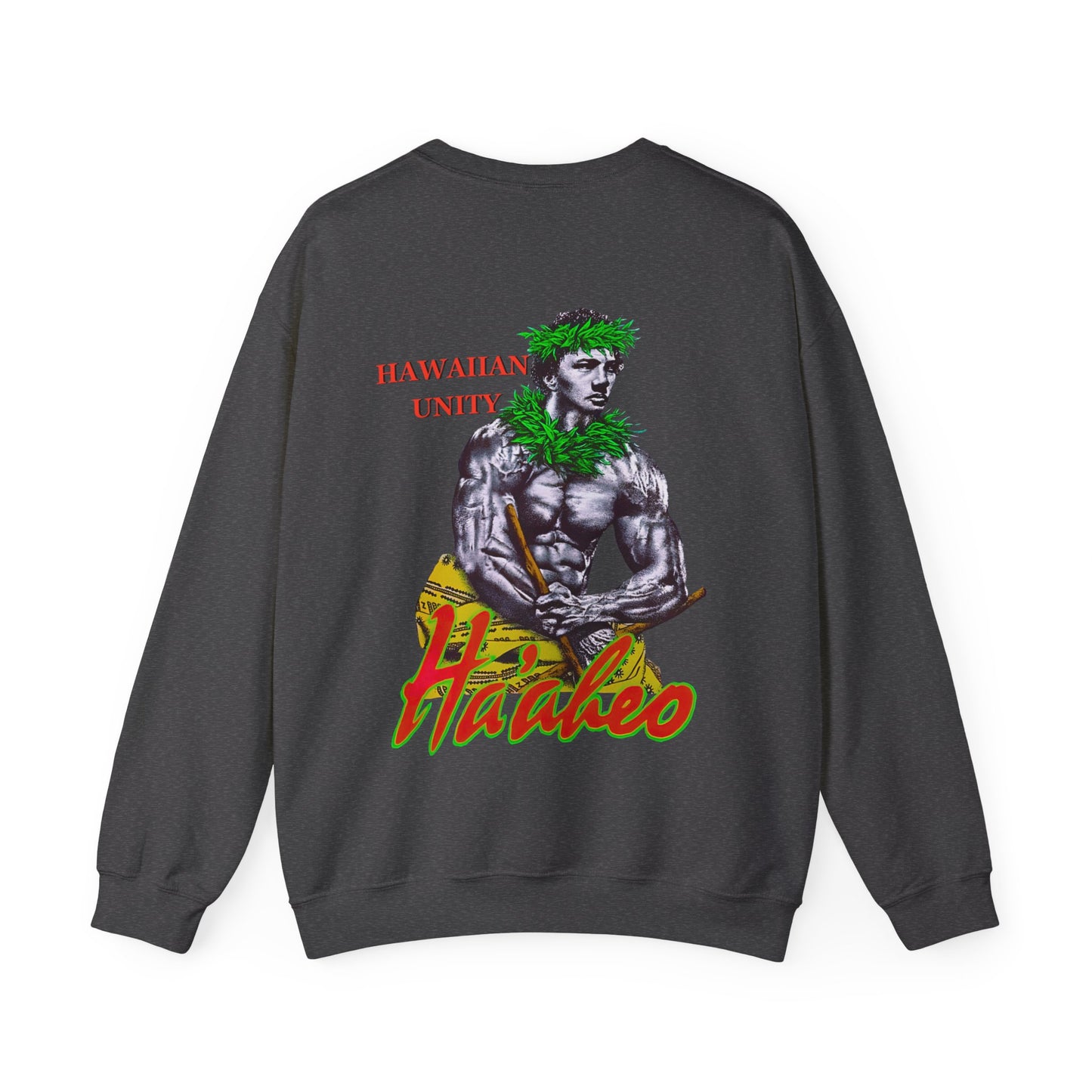 Hawaiian Strength Hawaiian Unity Haakeo Vintage Design 90s New Print Unisex Heavy Blend™ Crewneck Sweatshirt