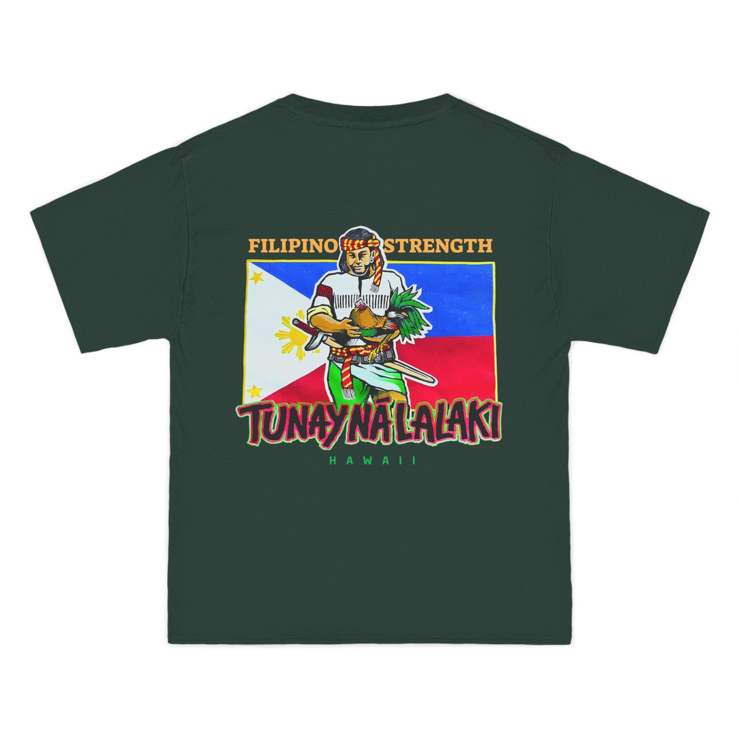 Filipino Strength Tunay Na Lalaki Filipino Strength Hawaii Vintage Design 90s New Print Beefy-T®  Short-Sleeve T-Shirt