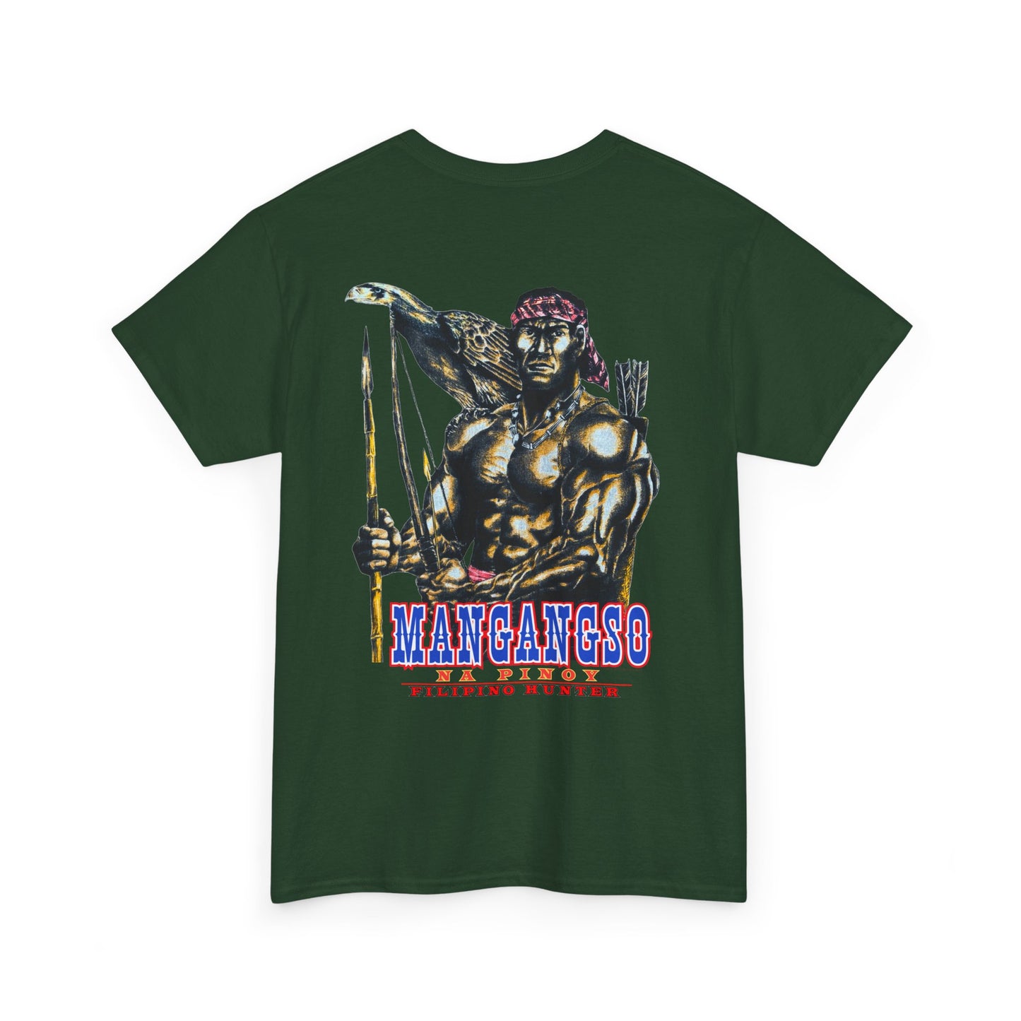 Filipino Strength Mangangso Na Pinoy Filipino Hunter Vintage Design 90s New Print Unisex Heavy Cotton Tee