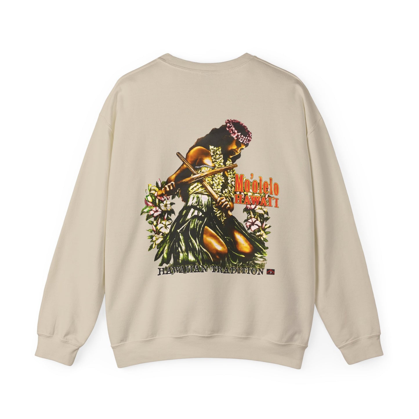 Hawaiian Strength Hawaiian Tradition Mo'olelo Hawai'i Vintage Design 90s New Print Unisex Heavy Blend™ Crewneck Sweatshirt