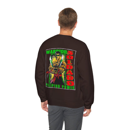 Filipino Strength Soldado Warrior Pilipino Power Vintage Design 90s New Print Unisex Heavy Blend™ Crewneck Sweatshirt