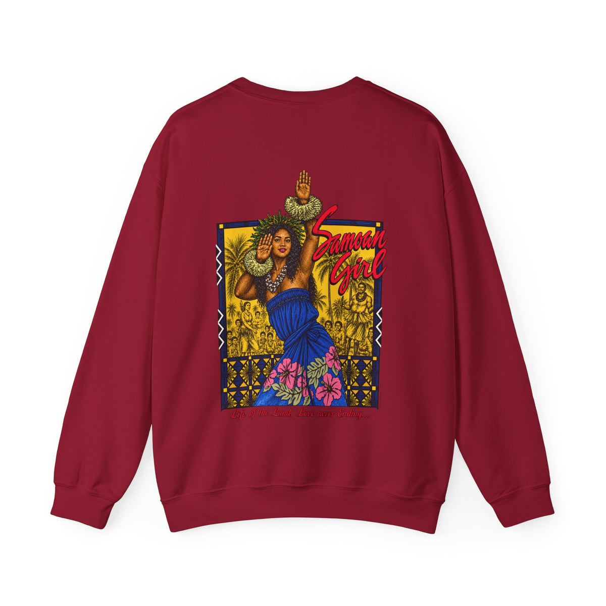 Samoan Strength Samoan Girl Unisex Heavy Blend™ Crewneck Sweatshirt