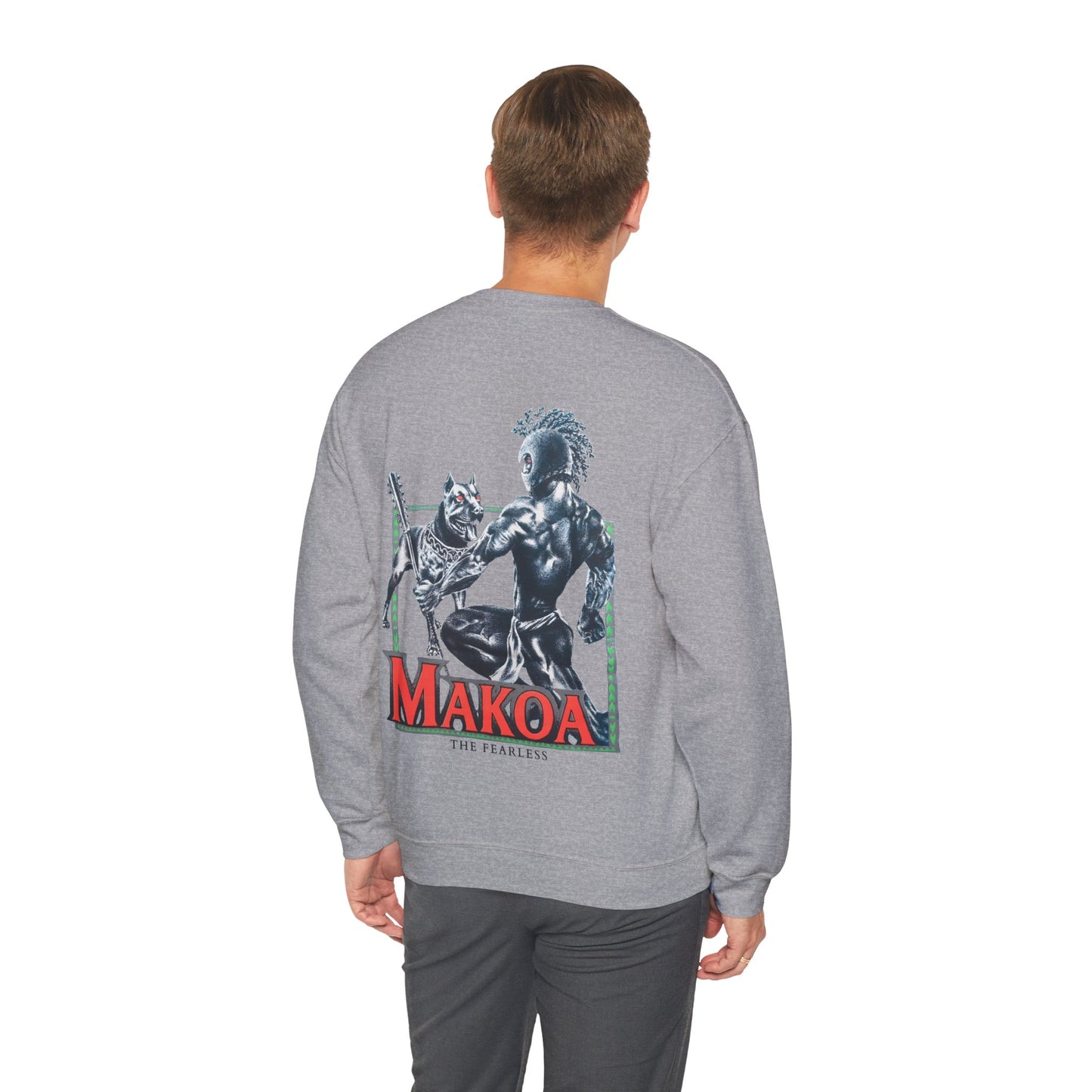 Hawaiian Strength Makoa The Fearless Vintage Design 90s New Print Unisex Heavy Blend™ Crewneck Sweatshirt