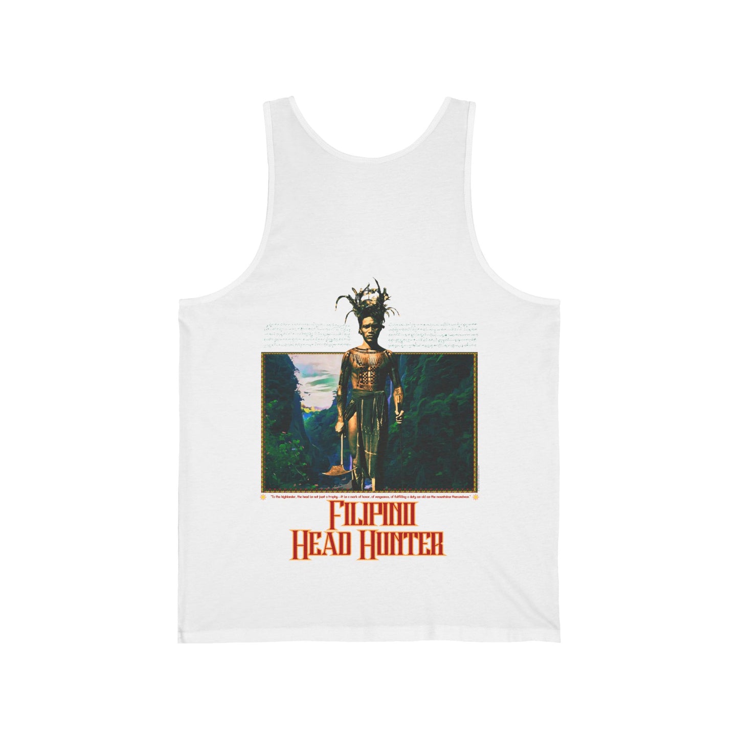 Filipino Strength Filipino HeadHunter Unisex Jersey Tank