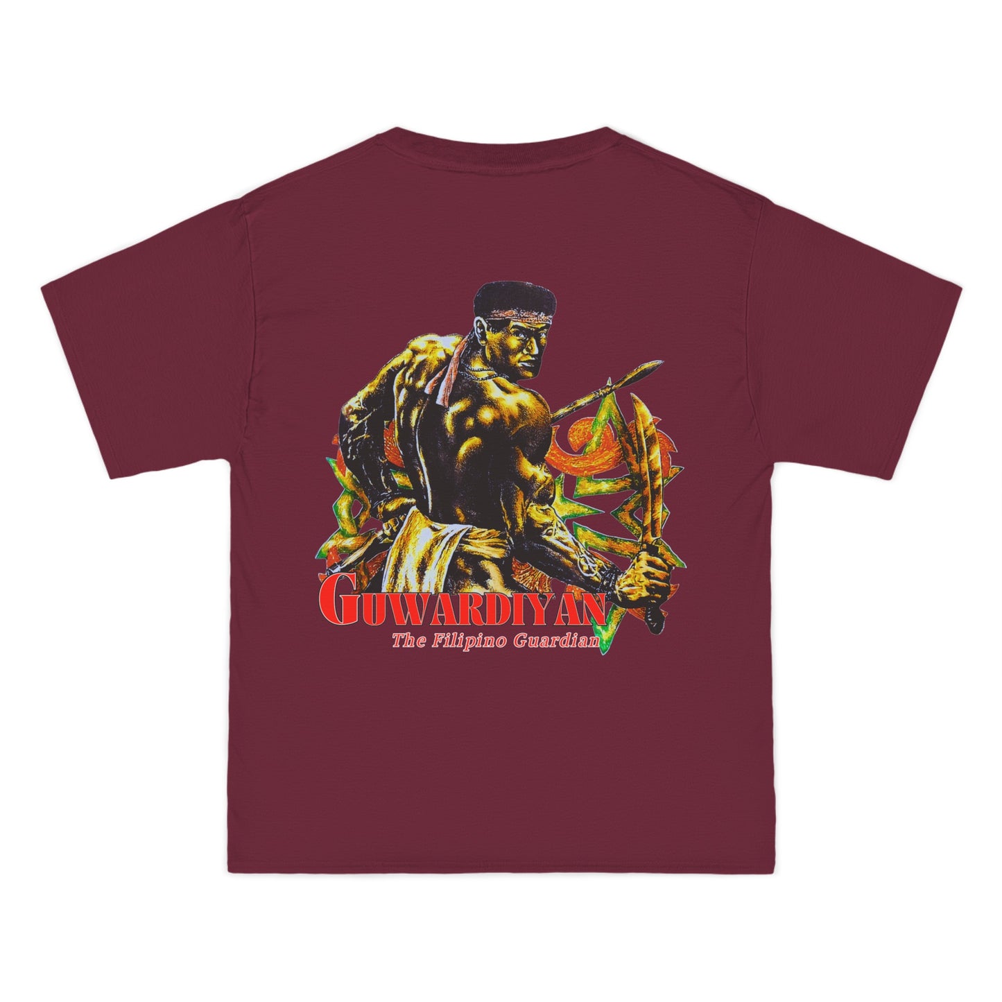 Filipino Strength The Filipino Guardian Guwardiyan Vintage Design 90s New Print Beefy-T®  Short-Sleeve T-Shirt