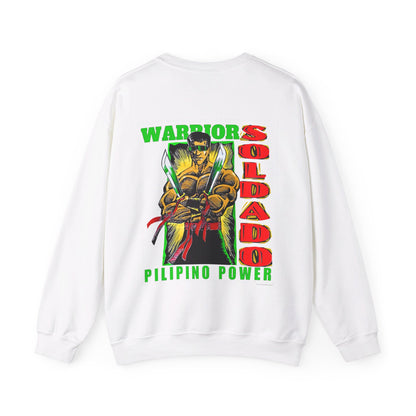 Filipino Strength Soldado Warrior Pilipino Power Vintage Design 90s New Print Unisex Heavy Blend™ Crewneck Sweatshirt