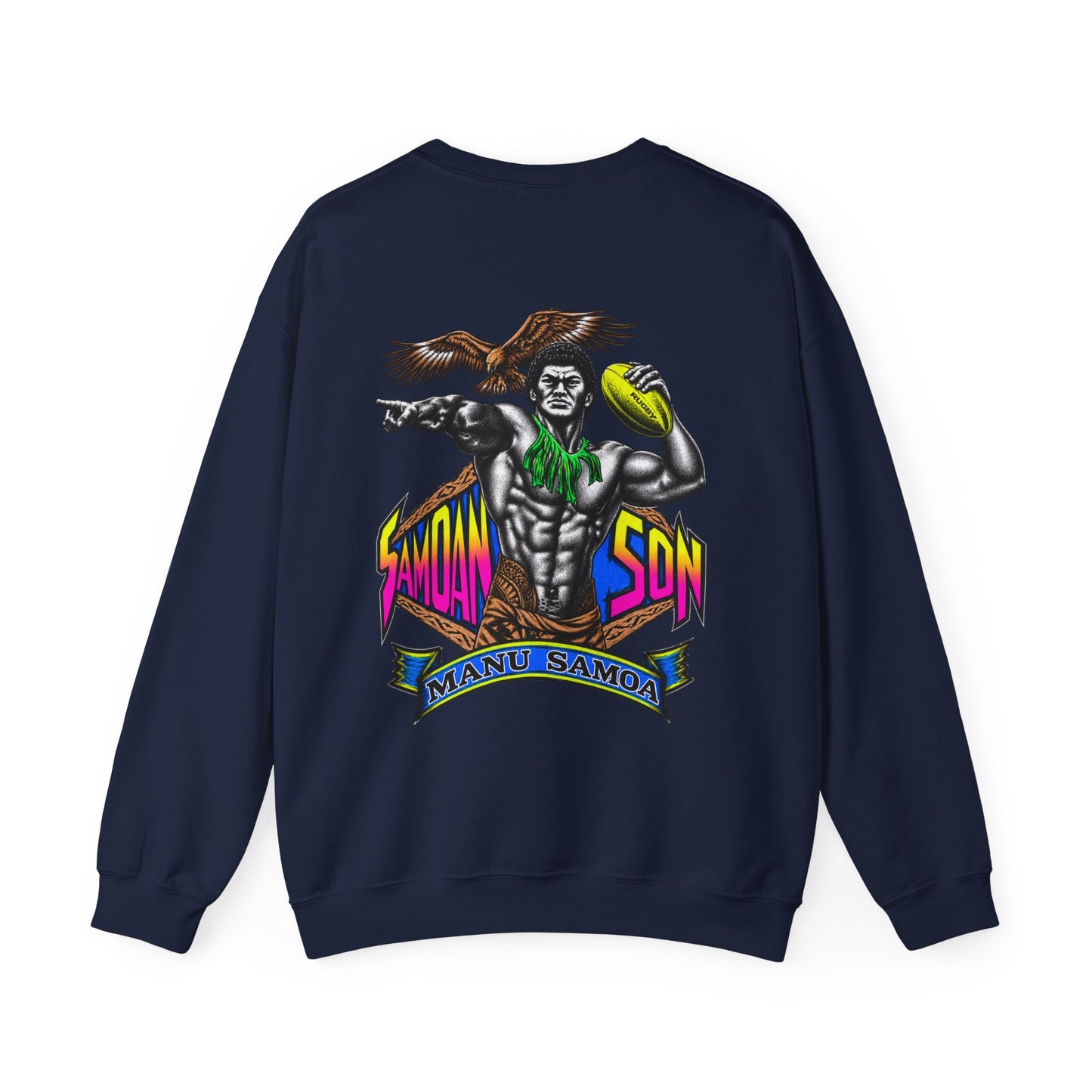 Samoan Strength Samoan Son Manu Samoa Unisex Heavy Blend™ Crewneck Sweatshirt
