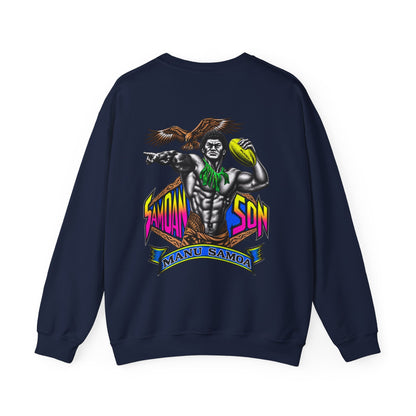 Samoan Strength Samoan Son Manu Samoa Unisex Heavy Blend™ Crewneck Sweatshirt