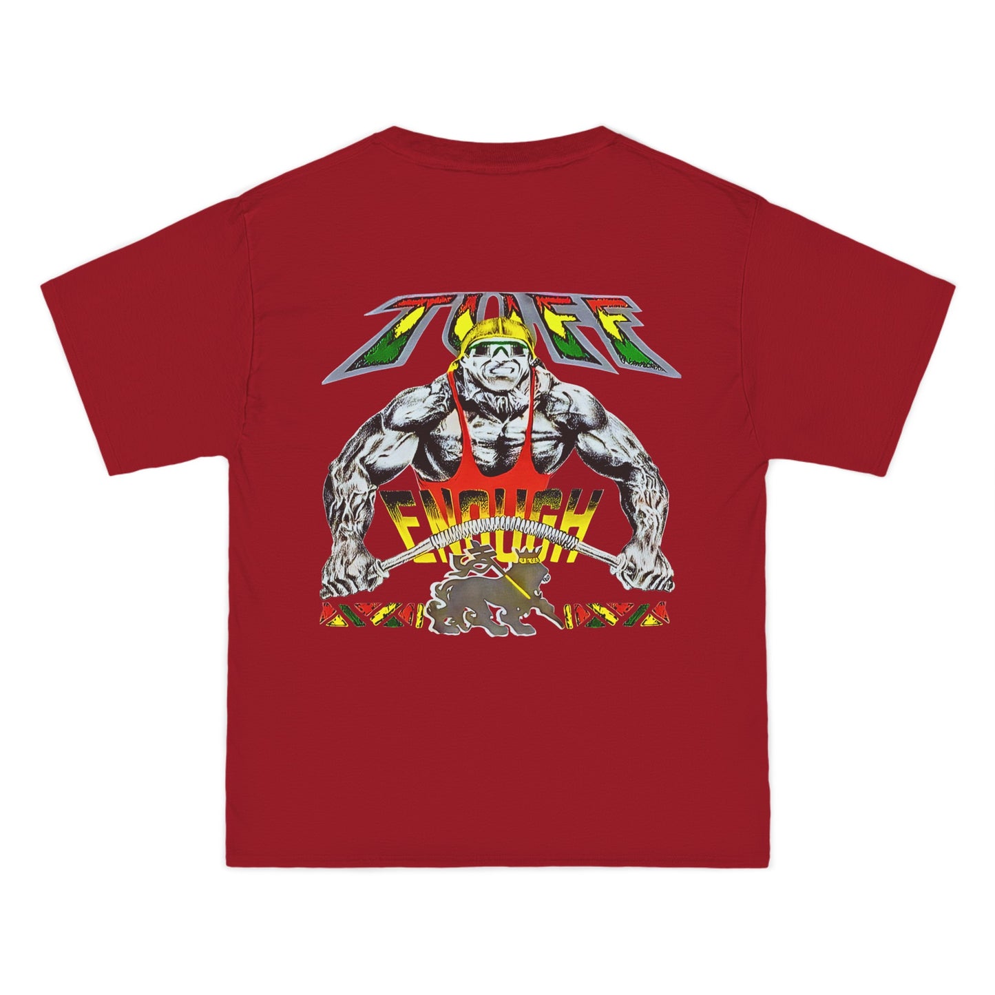 Jawaiian Strength Tuff Enough Vintage Design 90s New Print Beefy-T®  Short-Sleeve T-Shirt