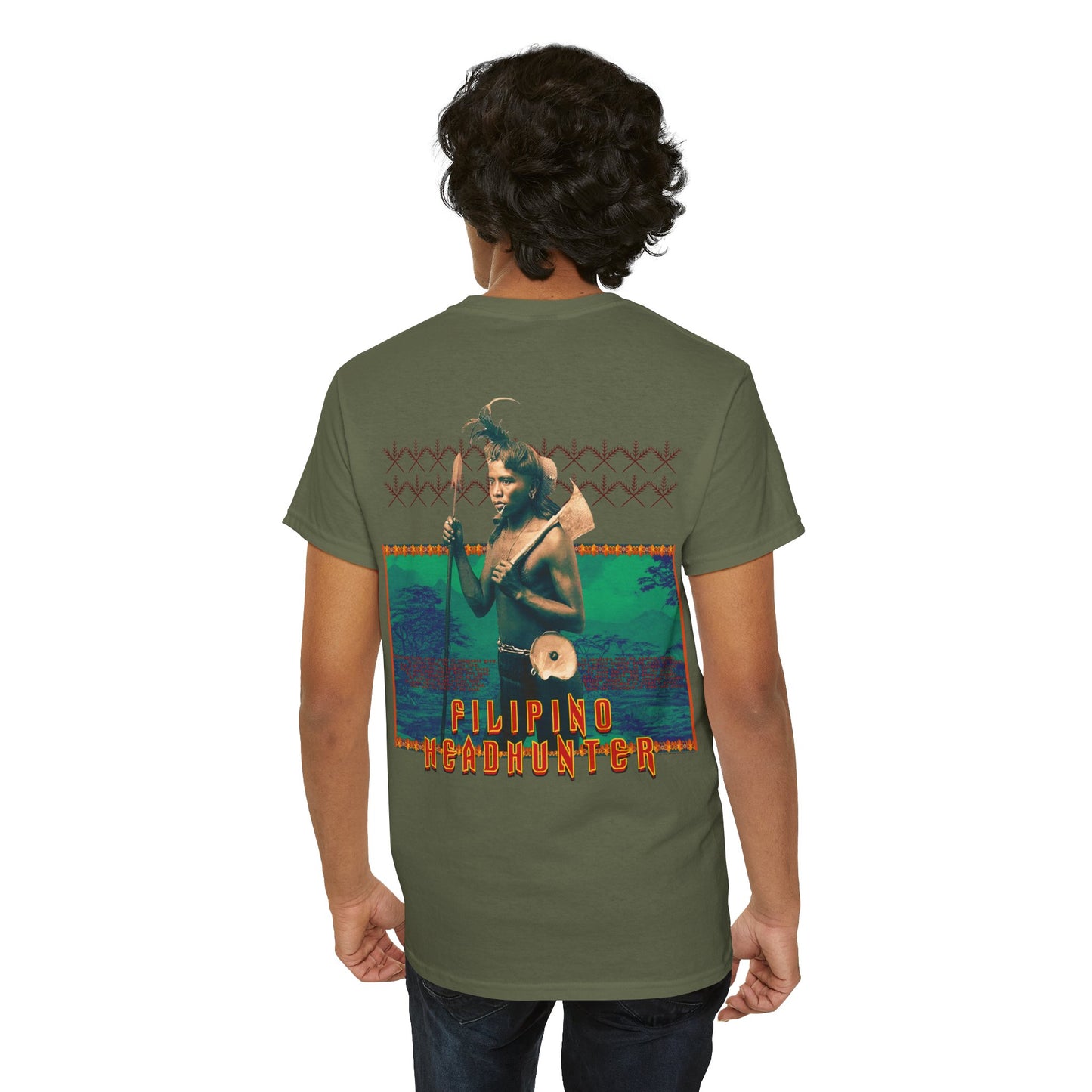 Filipino Strength Filipino HeadHunter Unisex Heavy Cotton Tee