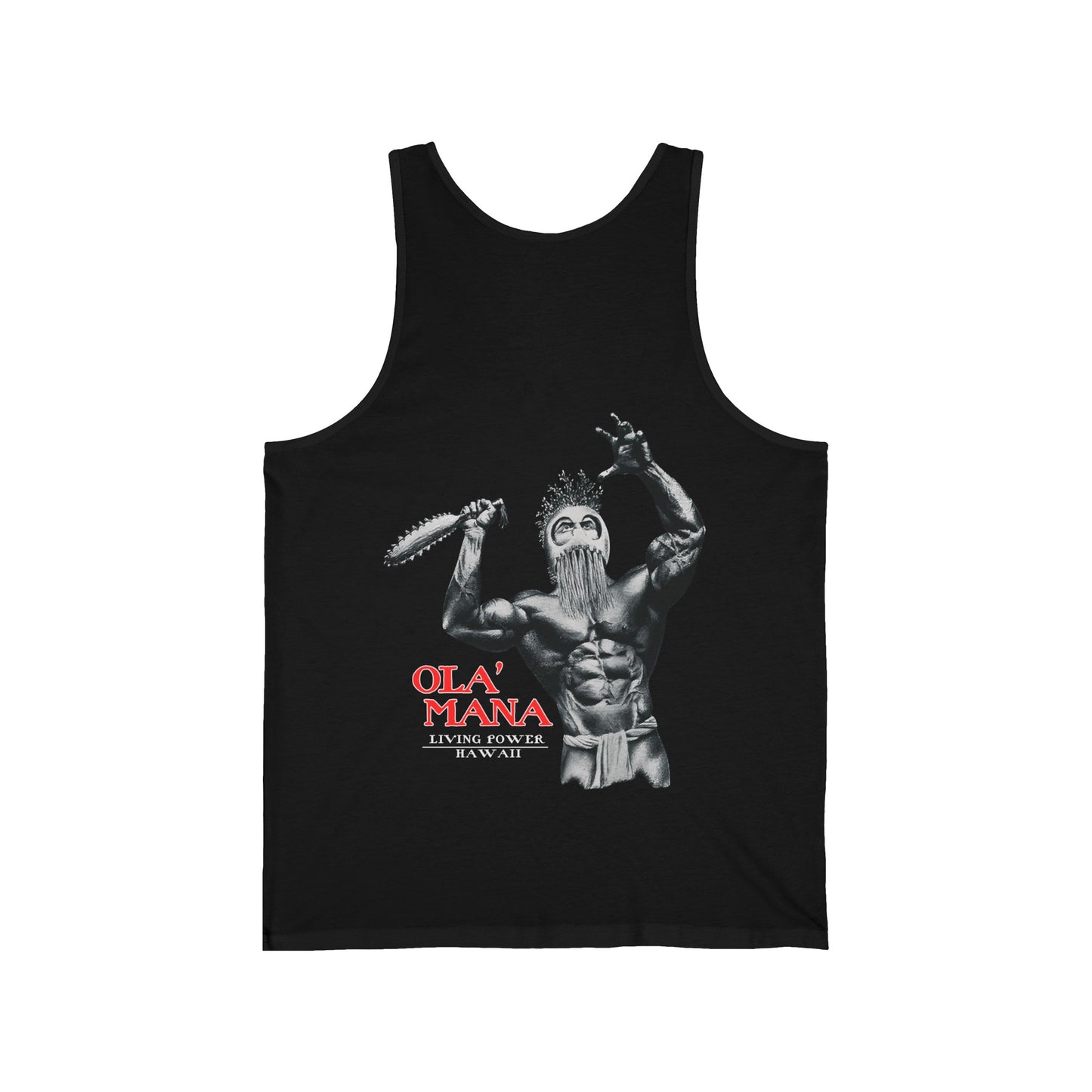 Hawaiian Strength Living Power Hawaii Ola' Mana Vintage Design 90s New Print Unisex Jersey Tank