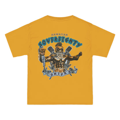 Hawaiian Strength Hawaiian Sovereignty 'Onipa'a Vintage Design 90s New Print Beefy-T®  Short-Sleeve T-Shirt