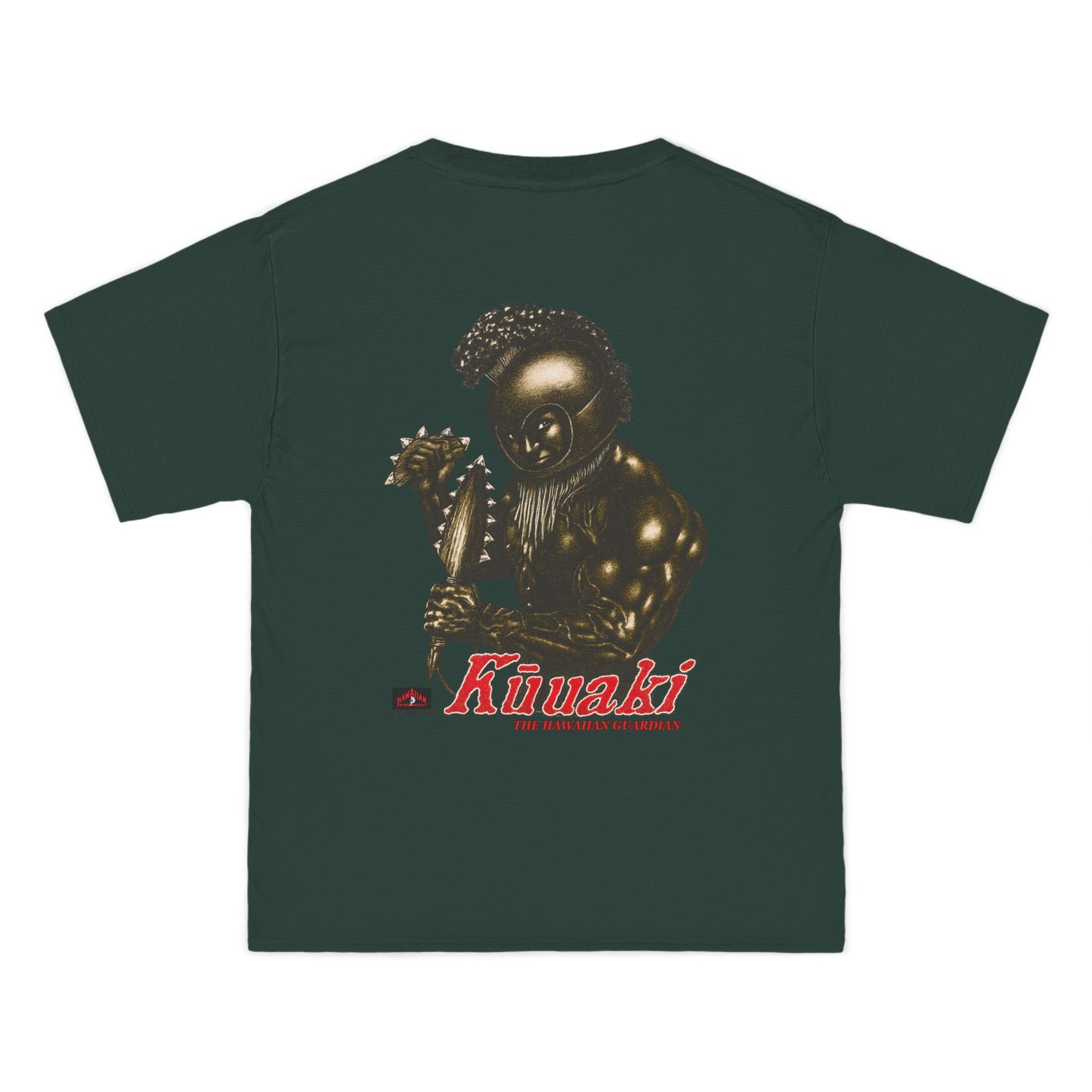 Hawaiian Strength Kῡuaki The Hawaiian Guardian Vintage Design 90s New Print Beefy-T®  Short-Sleeve T-Shirt