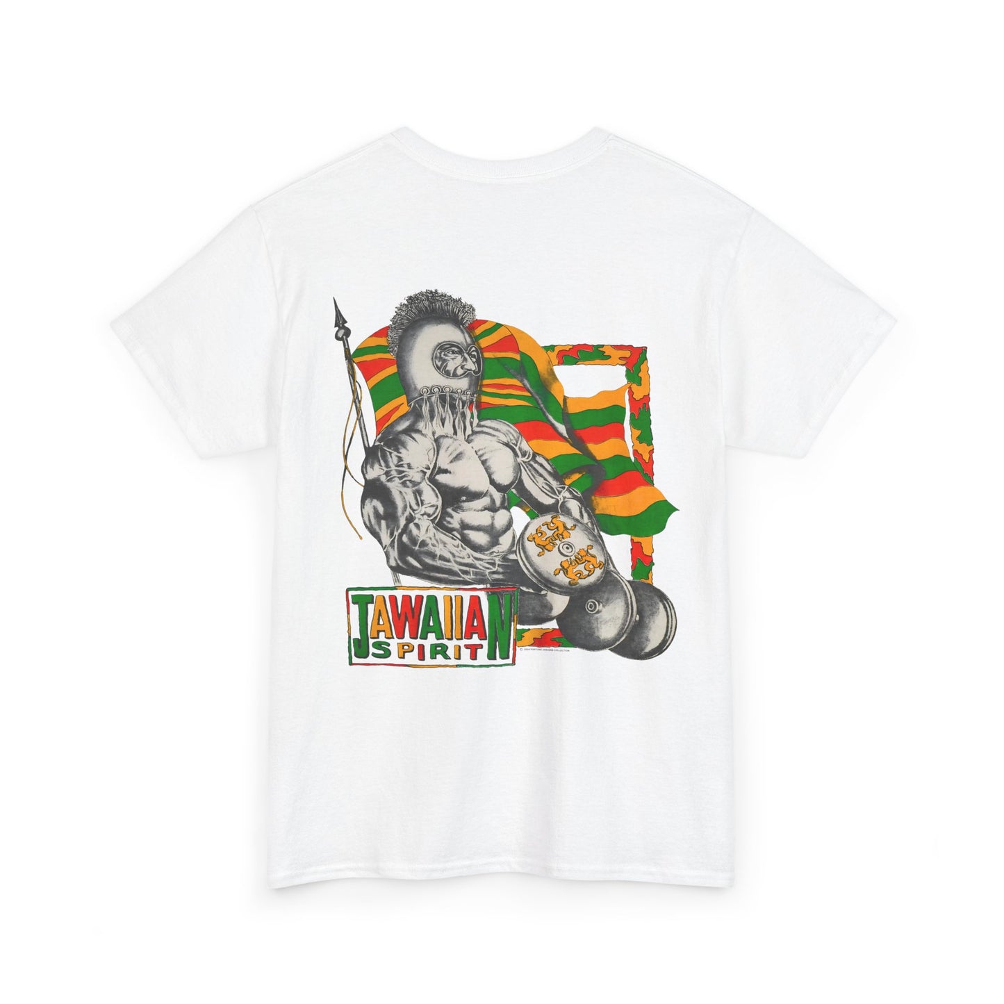 Jawaiian Strength Jawaiian Spirit Vintage Design 90s New Print Unisex Heavy Cotton Tee