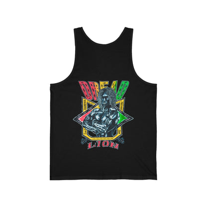 Jawaiian Strength Dread Lion Vintage 90s Design New Print Unisex Jersey Tank