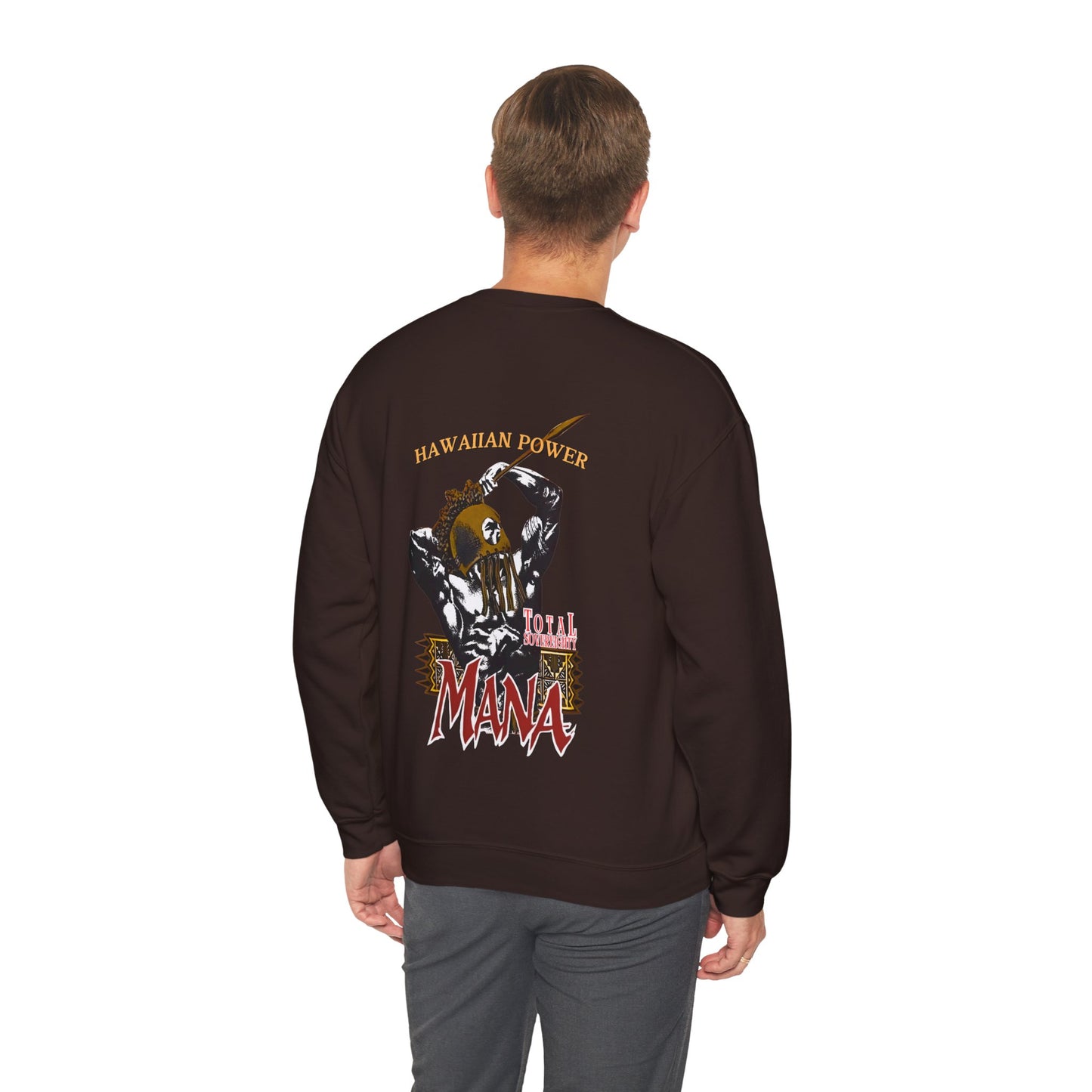Hawaiian Strength Hawaiian Power Mana Total Sovereignty Vintage Design 90s New Print Unisex Heavy Blend™ Crewneck Sweatshirt