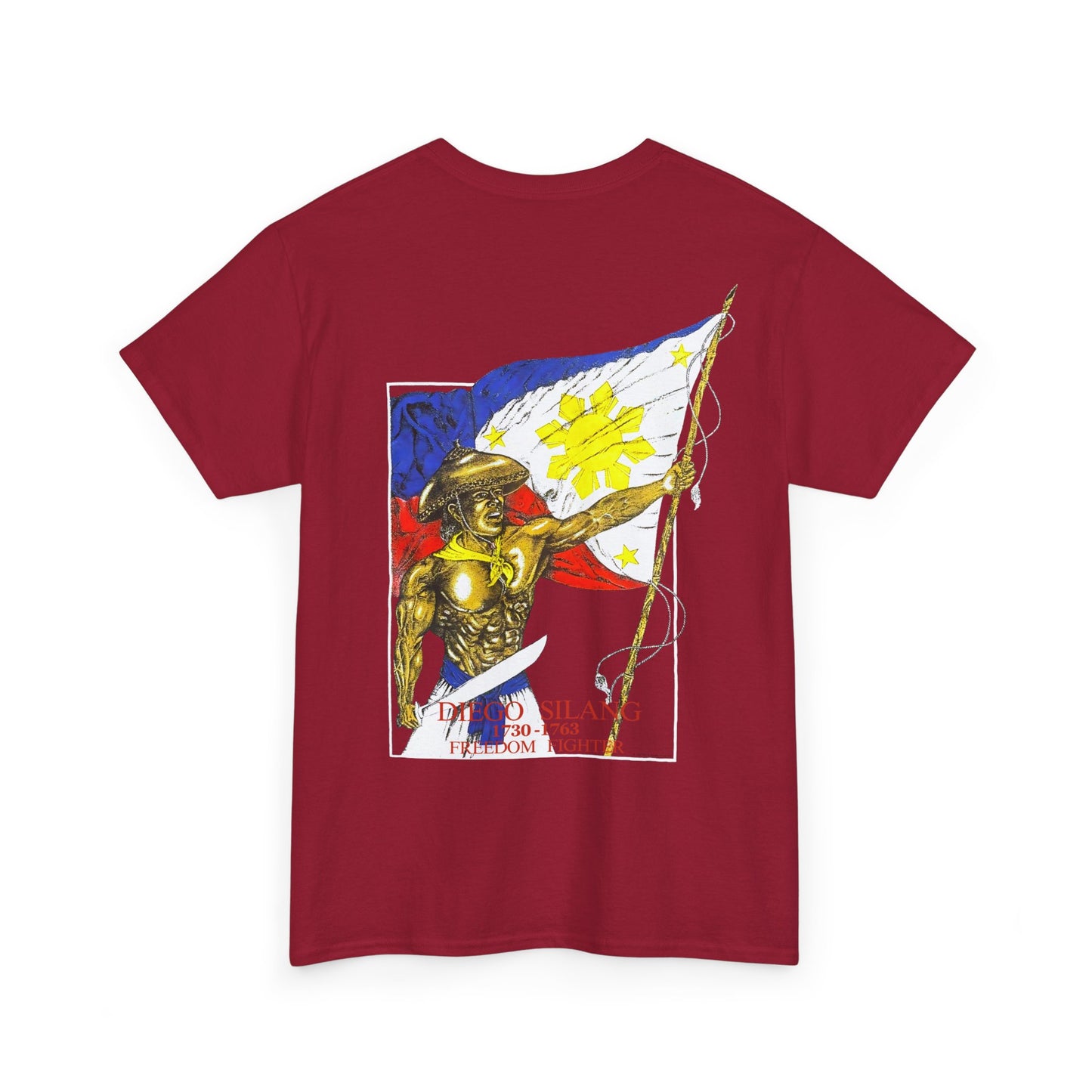 Filipino Strength Diego Silang Freedom Fighter Vintage Design 90s New Print Unisex Heavy Cotton Tee