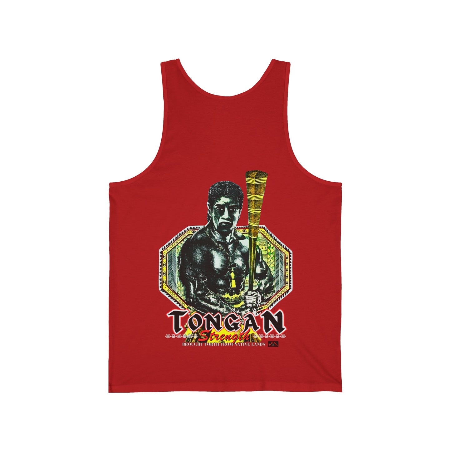 Local Strength Tongan Strength Brought Forth From Native Lands Vintage Design 90s New Print Unisex Jersey Tank