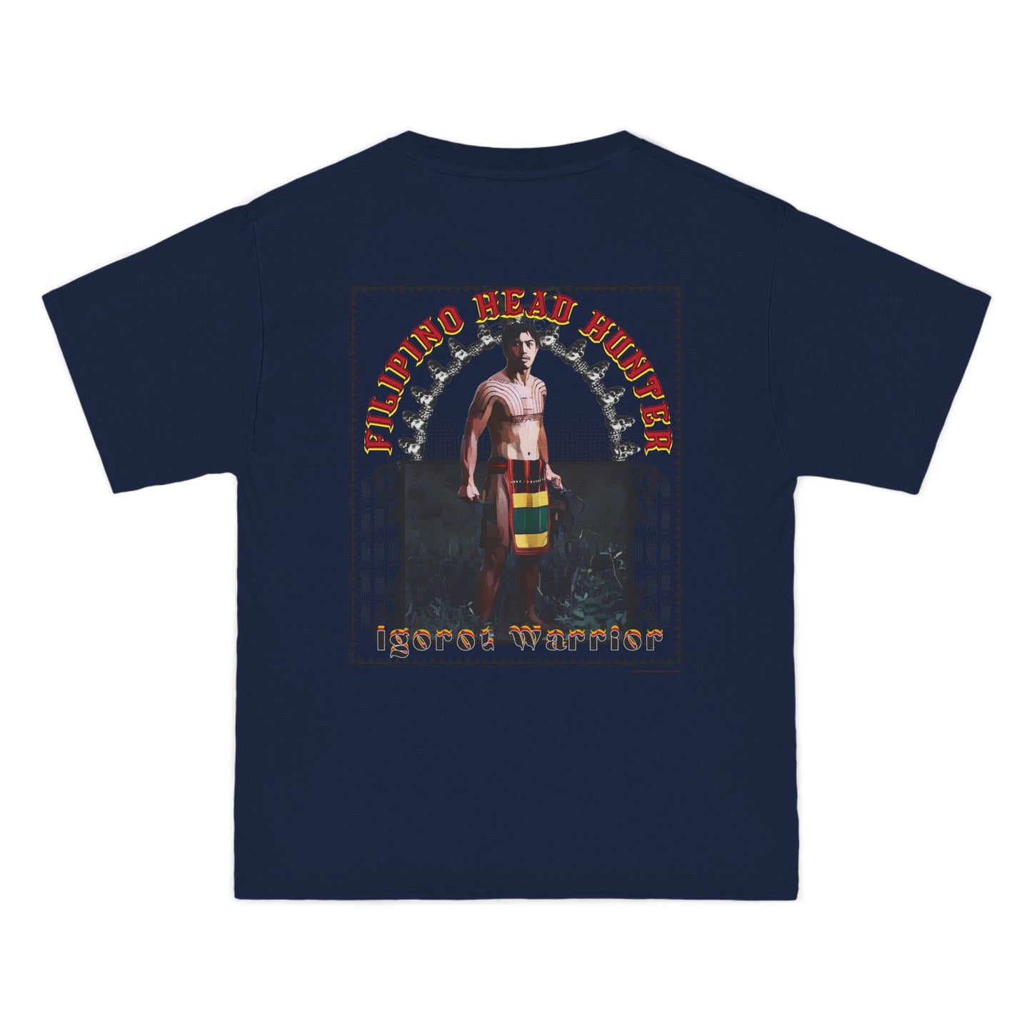Filipino Strength Filipino Headhunter Igorot Warrior Beefy-T®  Short-Sleeve T-Shirt