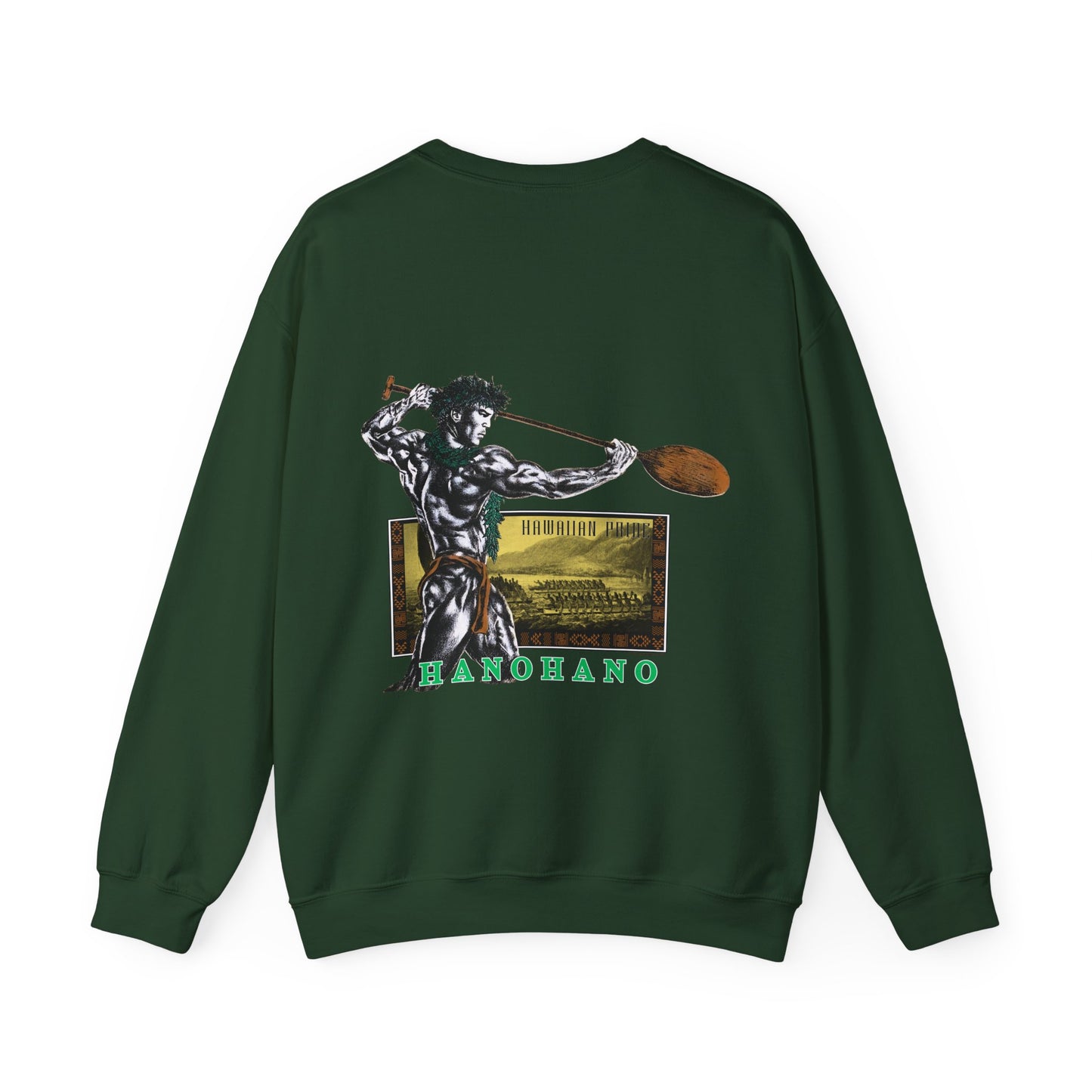 Hawaiian Strength Hanohano Hawaiian Pride Vintage 90s Design New Print Unisex Heavy Blend™ Crewneck Sweatshirt