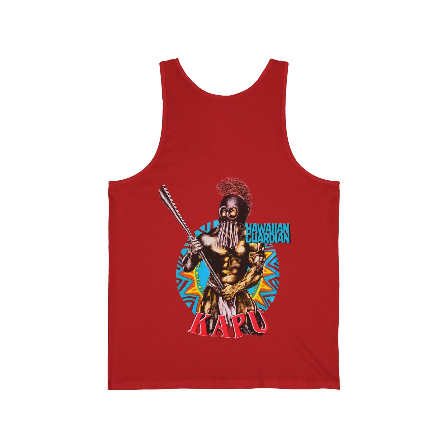 Hawaiian Strength Kapu Hawaiian Guardian Vintage Design 90s New Print Unisex Jersey Tank