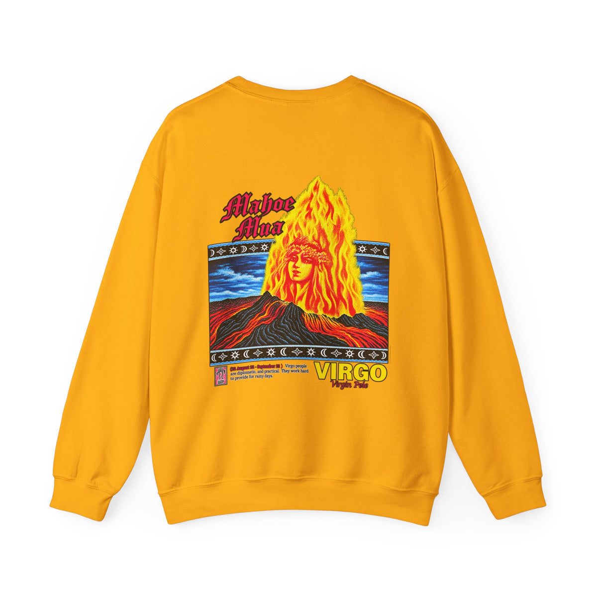 Hawaiian Strength Mahoe Mua Virgo Virgin Pele Unisex Heavy Blend™ Crewneck Sweatshirt