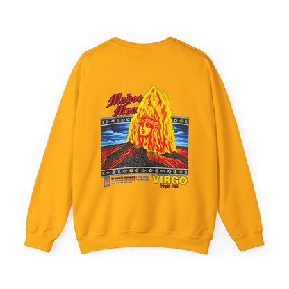 Hawaiian Strength Mahoe Mua Virgo Virgin Pele Unisex Heavy Blend™ Crewneck Sweatshirt