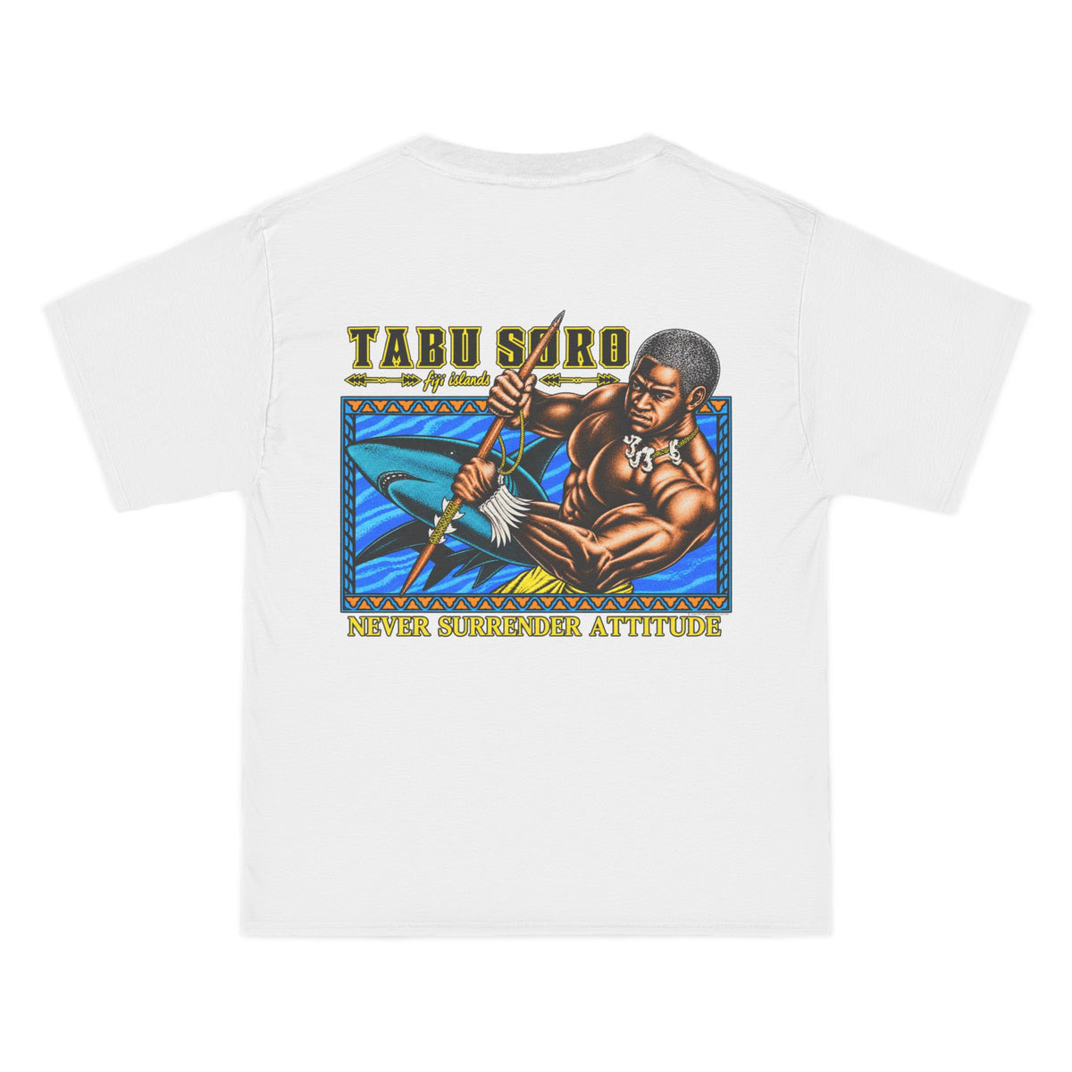 Local Strength Tabu Soro Fiji Islands Never Surrender Attitude Beefy-T®  Short-Sleeve T-Shirt