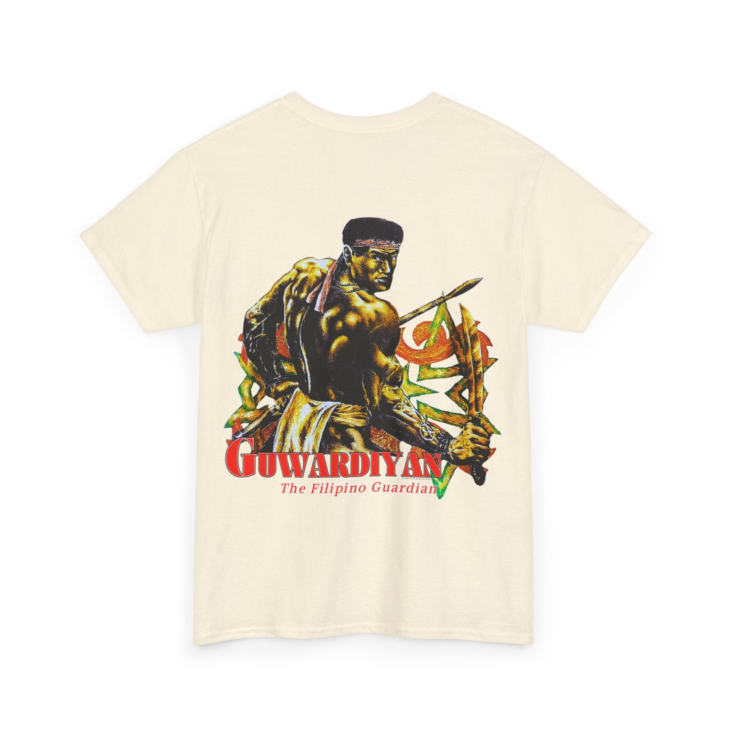 Filipino Strength The Filipino Guardian Guwardiyan Vintage Design 90s New Print T-shirt Unisex Heavy Cotton Tee