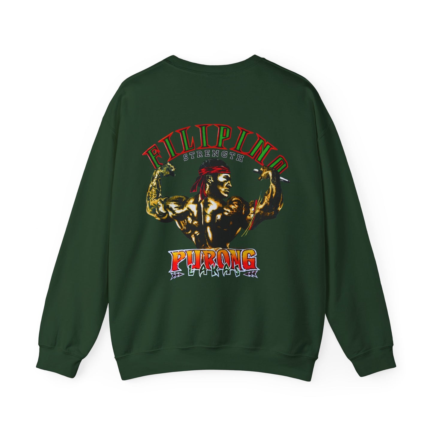 Filipino Strength Purong Lakas Vintage Design 90s New Print Unisex Heavy Blend™ Crewneck Sweatshirt