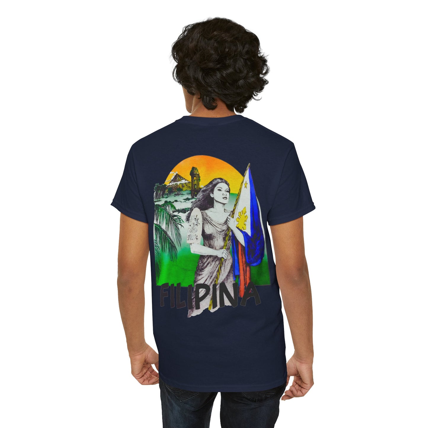 Filipino Strength Filipina Vintage Design 90s New Print Unisex Heavy Cotton Tee