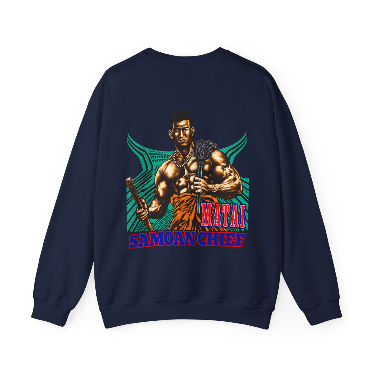 Samoan Strength Samoan Chief Matai Unisex Heavy Blend™ Crewneck Sweatshirt