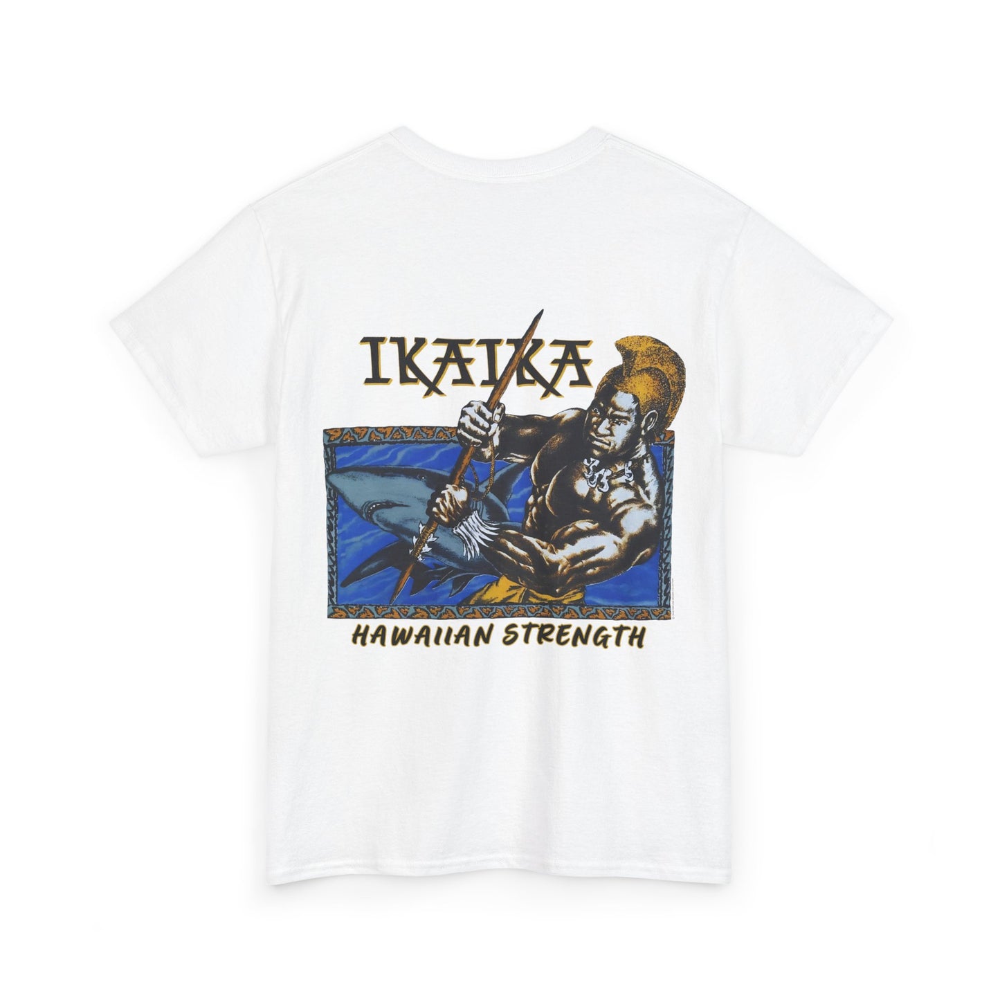 Hawaiian Strength Ikaika Hawaiian Strength Vintage Design 90s New Print Unisex Heavy Cotton Tee